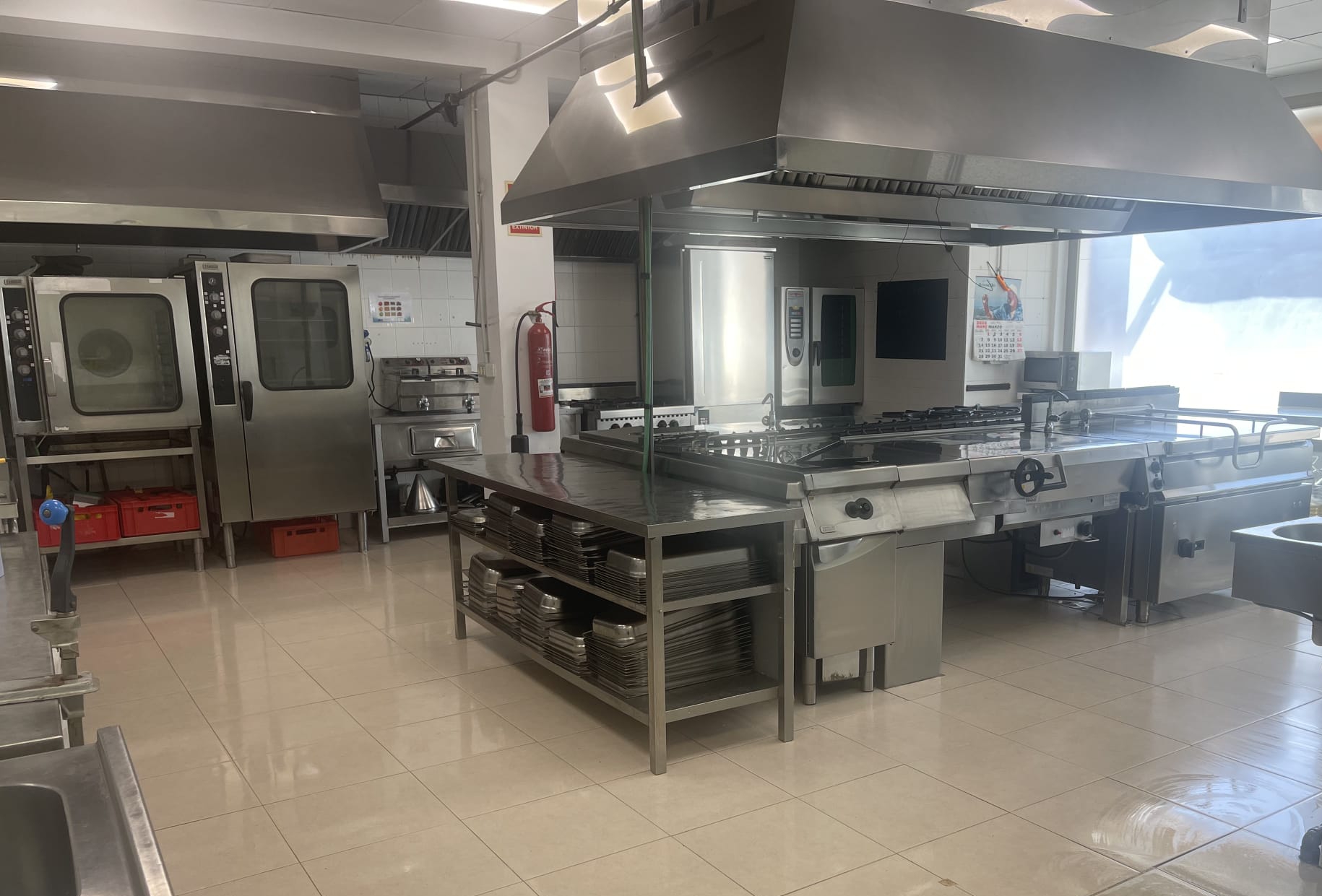 Image of the kitchen of our facilities.
