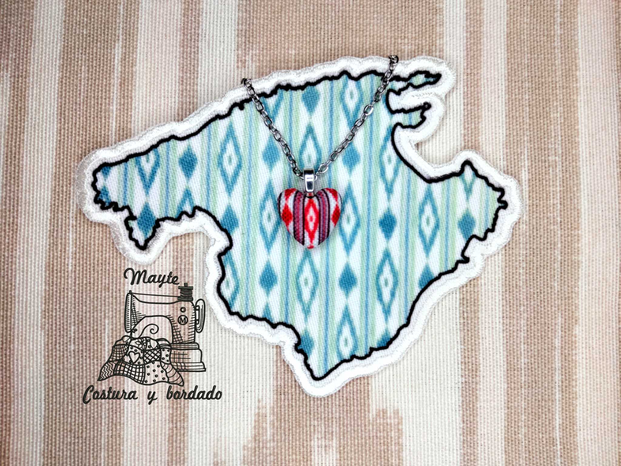 Mallorca Patch und Herz Halskette